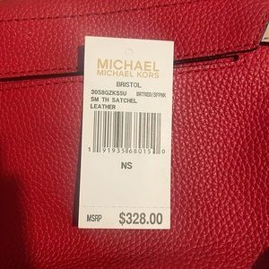 Mk red floral purse used very little